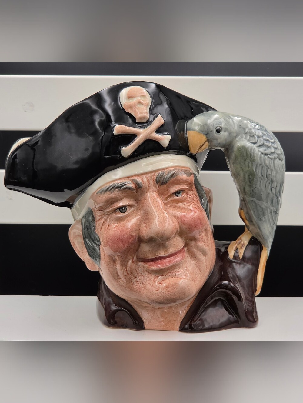Vintage Royal Doulton Long John Silver Character Toby Jug Large D6335 1951